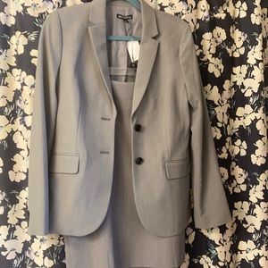 NWT J Crew Factory gray suit jacket/skirt